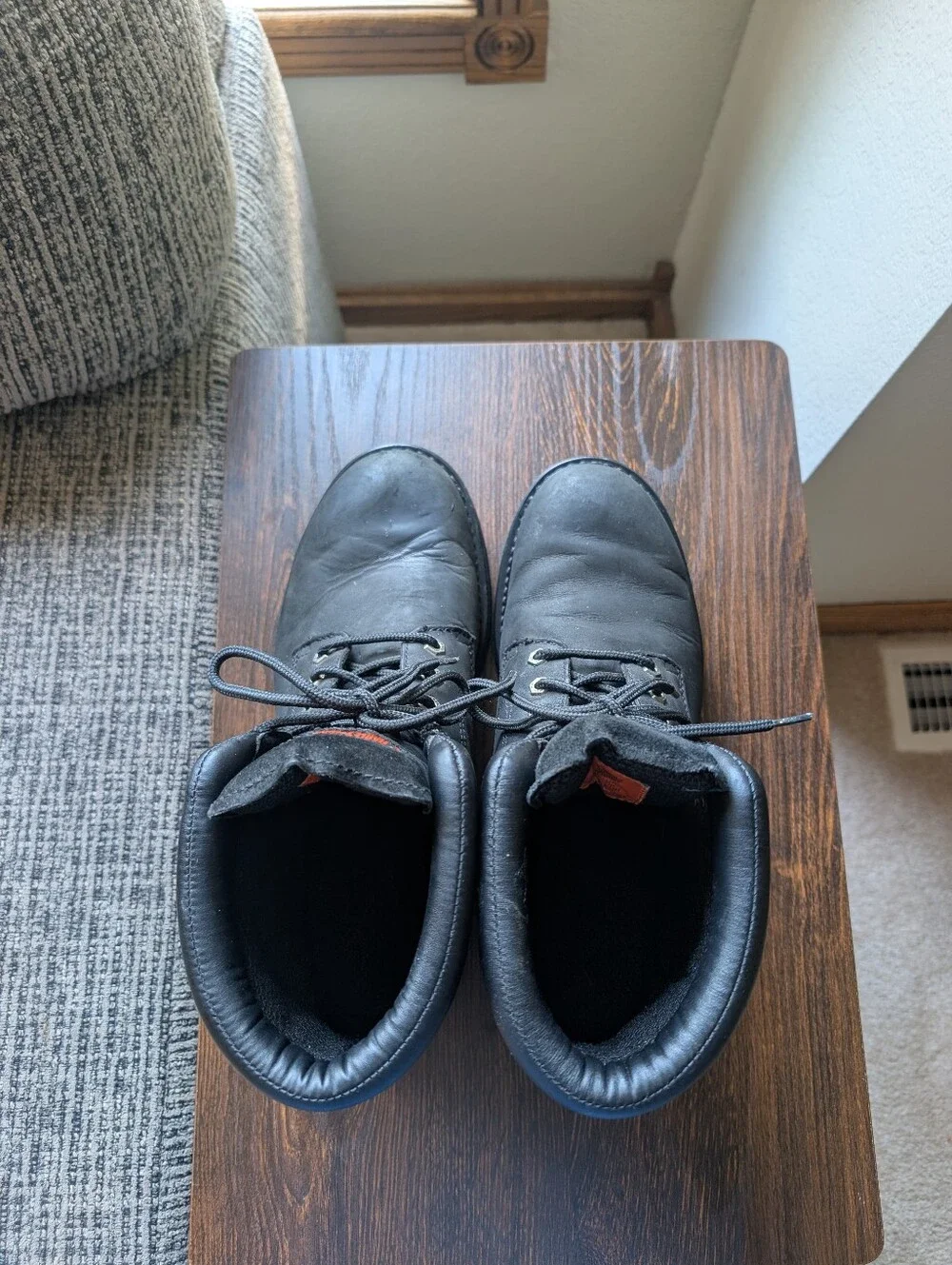 Harley-Davidson Badlands Black Nubuck Leather Motorcycle Biker Boots